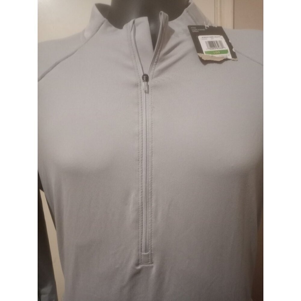 New Under Armour Women's Fitted 1/2 Zip Run Pullover Sweatshirt Gray Large L NWT - Picture 2 of 14